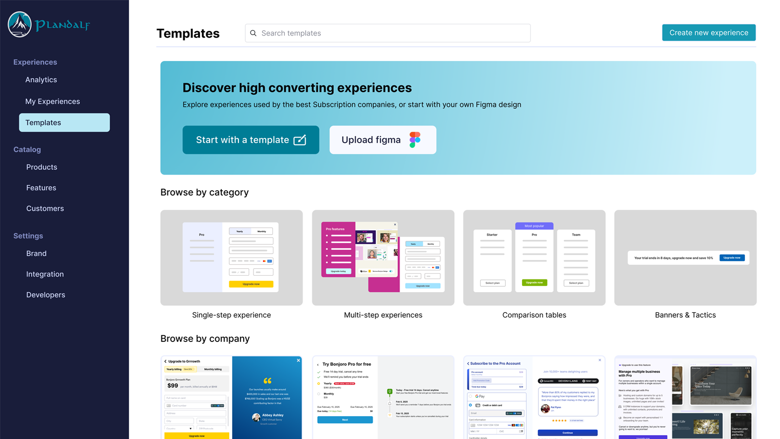 templates view
